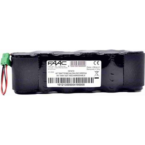 Alkaline Batterie Kit Sirene Faac 1213 Automatisierung Automatismen Original Neue