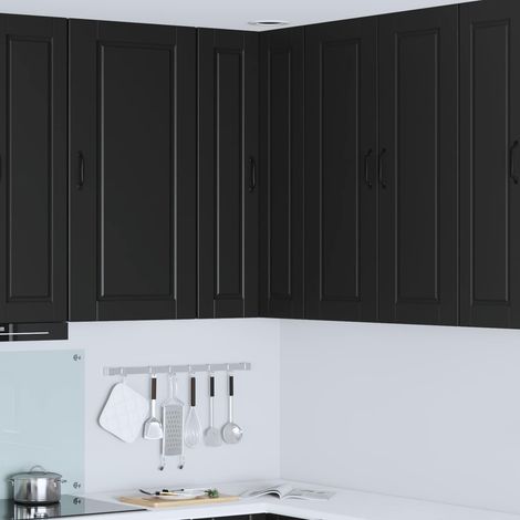 Küchenschrank mit Regal Schwarz 57 x 57 x 100 cm Holzwerkstoff