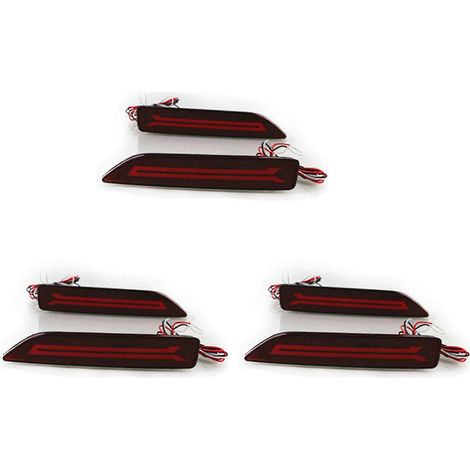 Lot de 6 feux arrière multifonctions à LED pour Honda CRV CR-V 2007 2008 2009 : feu antibrouillard arrière, réflecteur de feu stop. (1/5)