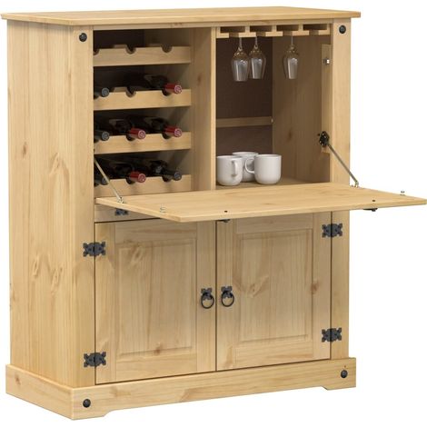 Weinschrank Corona 97x45x114 cm Massivholz Kiefer