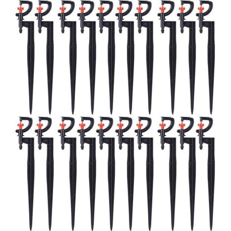 Arroseur d'arrosage, 20 pièces, Micro - arroseur Rotatif à 360 degrés de Type G (1/5)