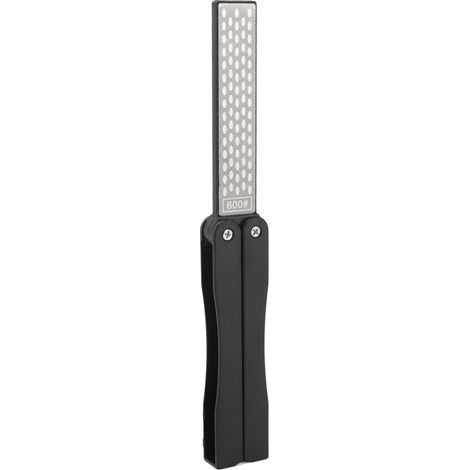 DMDA-Diamantschärfer in Fächerform, doppelseitiger Schleifstein, tragbarer Klappgriff, für den Außenbereich, 1202 Glänzend Schwarz (1/5)