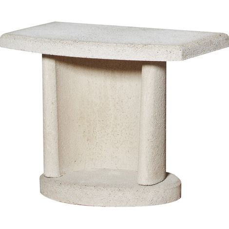 Beistelltisch weiss 70 x 40 x 55 cm