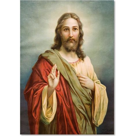 Cadre déco Jésus Christ 40x60 (1/5)