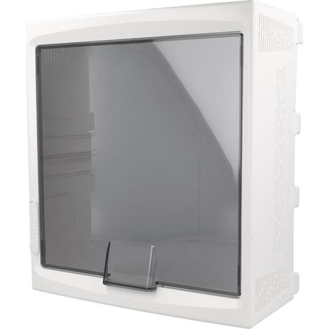 Michaud – Habillage de compteur électrique pour platine simple et Linky monophasé – Compatible avec platine P385 et P470 – Finition soignée du panneau de distribution