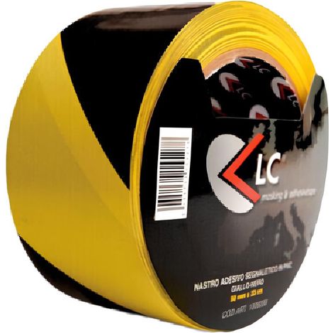 NASTRO ADESIVO SEGNAL PVC- mm 50 x mt 33 Giallo/Nero- FF- pezzi 1