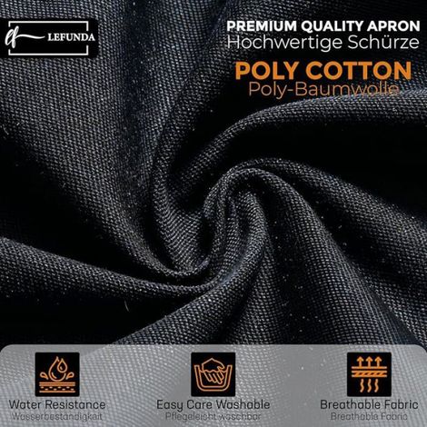 Pack de 4 Tabliers Demi-Taille Noirs (1/5)