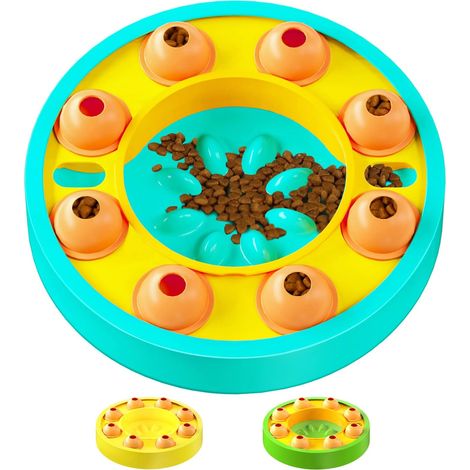 Jouet puzzle pour chien, gamelle anti-glouton pour chiens de grande et petite taille et chats (1/5)