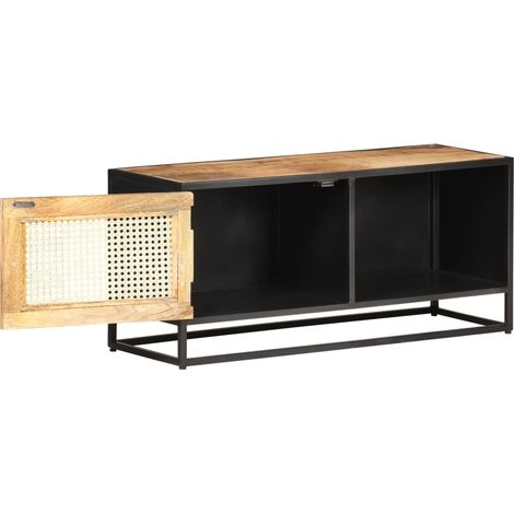 Maison Exclusive - TV-Schrank 90x30x40 cm Raues Mangoholz und Wie