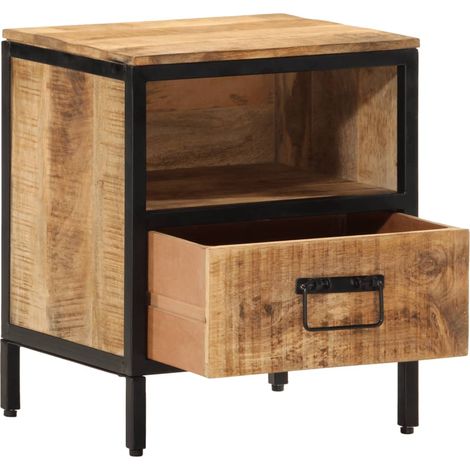Maison Exclusive - Comodino 40x35x50 cm in Legno Massello di Mango (1/5)