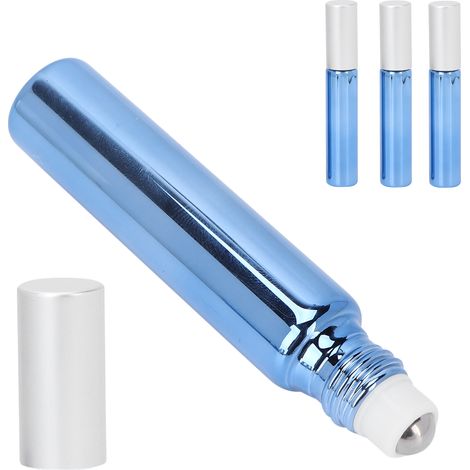 Flacon rechargeable 10ml bleu royal 3 pièces - Atomiseur voyage pour parfums et huiles essentielles (1/5)