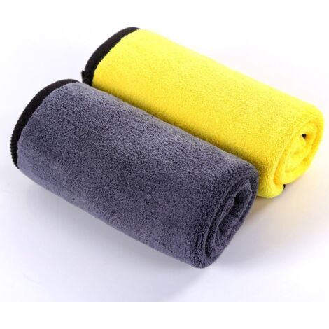 Ultrasoft, Large, Thick and Quick Dry Car Microfiber Cleaning Cloth, Polishing Waxing Cloth, Automotive Cleaning, Pack of 2, 30 x 40 cm (1/4)