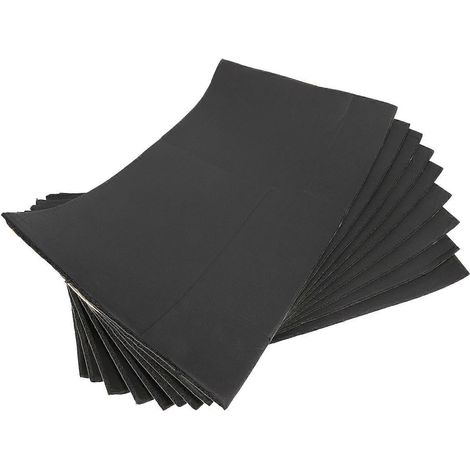 Lot de 9 pièces de mousse isolante insonorisante pour voiture et fourgonnette (30 cm x 50 cm x 6 mm) - Accessoires d'insonorisation automobile (1/5)