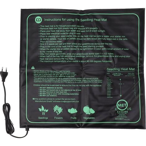 Heat Mat for Seedlings, for Indoor Plants, Seedlings, Hydroponics, Germination (1/5)