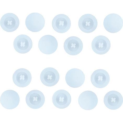 50 Pièces Capuchon à Vis en Plastique Cache-Vis, Anti-Rouille Cache Vis, Blanc en Plastique Vis Cruciformes à TêTe Croix, Capuchons DéCoratifs Vis, Capuchons pour Clous Autotaraudeurs-Chrom (1/5)