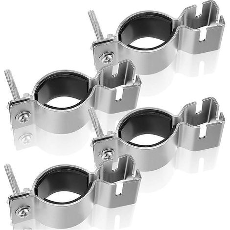 Set mit 4 verstellbaren vertikalen Klemmen für Hochzeiten, Veranstaltungen, Ausstellungen, Zubehör für Rohre und Vorhänge mit 1,5" oder 2" Durchmesser (1/5)
