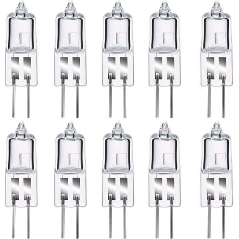 Ampoules halogènes G4 35W 12V, blanc chaud 2800K, gradable capsule transparente 10 pièces (1/5)
