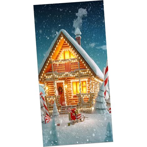 Autocollant Noël Mural Décoratif Imperméable Autocollant Amovible pour Porte Vitrée Verre Appareils (1/5)