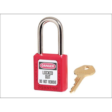 Lockout Padlock � 38mm Body & 6mm Hardened Steel Shackle MLKS410RED (1/2)