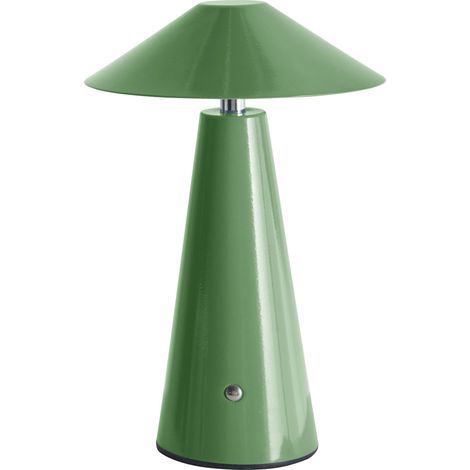 Moderna lampada da tavolo minimalista in ferro per interni Luce LED senza fili Fungo Verde Apayao