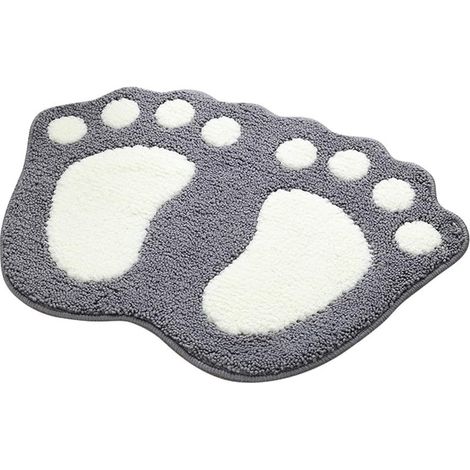Badematte, saugfähig, rutschfest, weiche Mikrofaser-Badematte, waschbar, für Badezimmer, Dusche, Schlafzimmer (1/2)