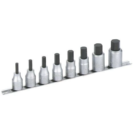 Jeu de tournevis/douilles SAM 1/2" Carré 8 pièces ( Prix pour 1 )