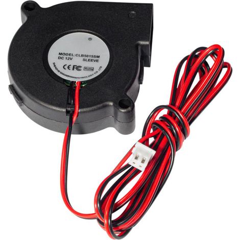 Bürstenloser Lüfter 5015, 12 V DC, 0,19 A, Turbo, Kompakt, Ultraleise, Ölgelagert, 6500 U/min, Abmessungen: 50 × 50 × 15 mm, für DIY-3D-Drucker (1/5)