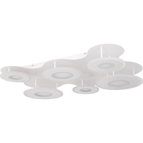 Globo - plafonnier - Flavetto - blanc - métal - LED - 48271-100 (1/5)