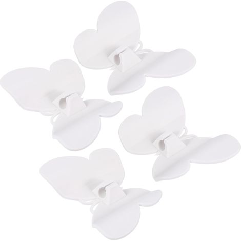 Organisateur de câbles auto adhésif en plastique blanc lot (1/5)