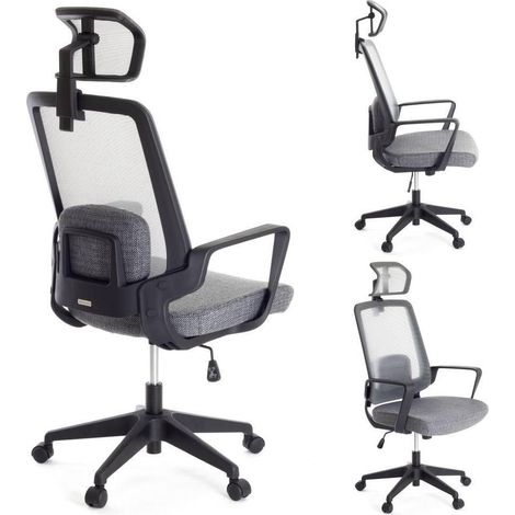 Ergosolid AMO-70+ sedia da ufficio ergonomica grigia (1/3)