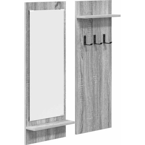 Maison Exclusive - Wandmontierter nachttisch Graues Sonoma 70 x 1