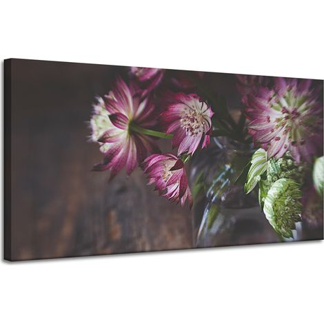 Leinwanddruck Botanik Blumen in einer Vase 120x60 Blumenstrauß