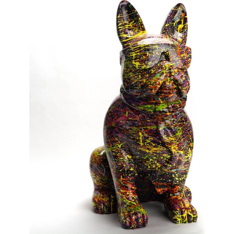 Amadeus - Bulldog cravate Splash noir moyen modèle