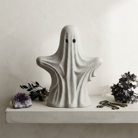 Contemporary Cement Ghost Sculpture (1/2)
