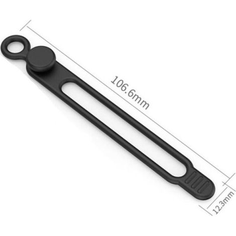 16pcs Attaches de câble silicone - Réutilisable Flexible et durable - Gestion câbles - Noir (1/5)