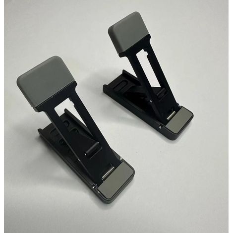 2pcs Mini Support pour Ordinateur Portable Support de Clavier, 3 Niveaux Réglable en Hauteur, Petit Support Portable Pliant pour Ordinateur Portable avec Base en Silicone Antidérapante pour Tous Les O