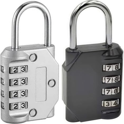2 Serrure à Code Numérique pour Casier, Cadenas à Code Réinitialisable, Cadenas de Casier, Adapté Aux Casiers de Gymnases Scolaires, Casiers de Sport, Clôtures, Boîtes à Outils, Portails (1/5)