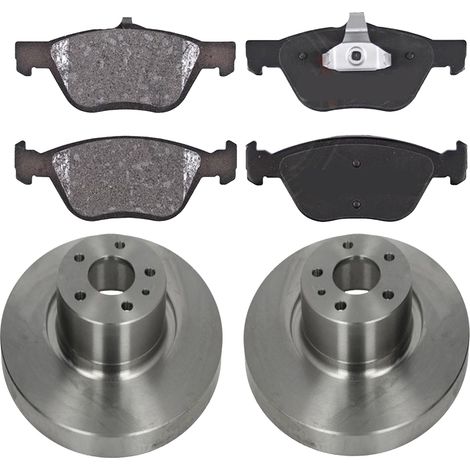 KIT FRENI ANTERIORI compatibile con Alfa Romeo 156 - DISCHI + PASTIGLIE OEM: FDB1299,FDB1134 / DDF1057 , DDF156 /SOSTITUZIONE DIRETTA/BASSA POLVERE/SILENZIOSO (1/5)