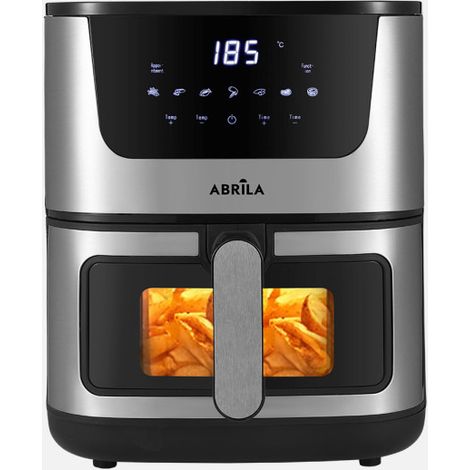Freidora de aire formosa 5l 1500w acero/negro display c/ ventana,tactil,temporiz.termost.80º a 200º 32,5x30x37,5cm