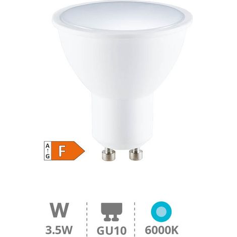 Bombilla de LED dicroica 3,5W GU10 6000K (1/3)