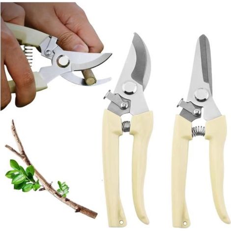 Gartenschere - Rutschfest - Ergonomisch - Verriegelbarer Griff - SK5-Stahl - 2 Modelle