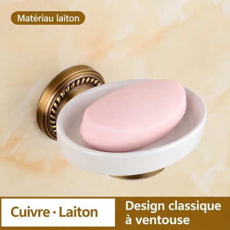 Porte-savon en laiton antique style européen torsadé accessoire mural salle de bain 16 × 12 × 10 cm 470 g – Livraison gratuite (1/4)