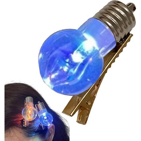 Glühbirnenförmige Haarspangen zum Stylen der Haare, leuchtende Haaraccessoires für Partys, Geburtstage, Halloween, Valentinstag, für Frauen und Mädchen (1/5)