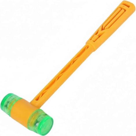 Maillet en caoutchouc manche plastique tête anti-rayures pour pose revêtements sol et montage meubles 21 x 6 cm (1/5)