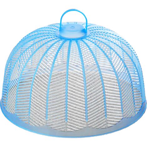Telo di copertura blu in PP per picnic, tenda protettiva circolare universale per barbecue e feste. (1/5)