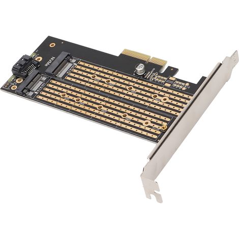 Carte adaptatrice double SSD M.2 vers PCIe 4X, lecteur de disque dur, accessoires informatiques