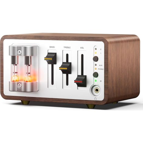 Préamplificateur phono MM/MC - Préamplificateur audio pour tourne-disque - Mini amplificateur de casque rétro (1/5)