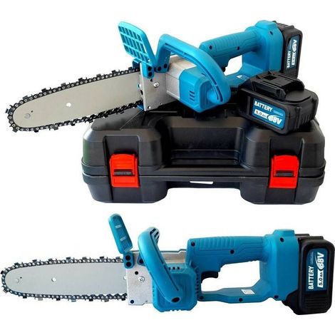 TRADE SHOP - Elettrosega Sega Elettrica A Batteria Cordless 21 V 5.0ah Lama 20 Cm + Valigia - (1/3)