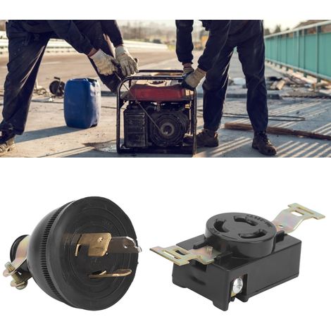Benzingeneratorteile, Dieselmotorteile, 3/5/6,5/8 kW, einphasiger reiner Kupfer-Dreipolstecker und -buchse AC220 V mit drei Löchern. (1/5)