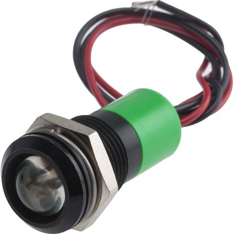 Voyant LED lumineux Vert RS PRO, dia. 14mm, 110V c.a., IP67 ( Prix pour 1 )